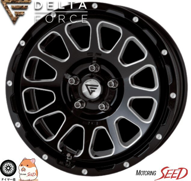 【RAV4等に】FORCE DELTA FORCE OVAL 17×7J 5H 114.3 +32 ホイールのみ4本セット