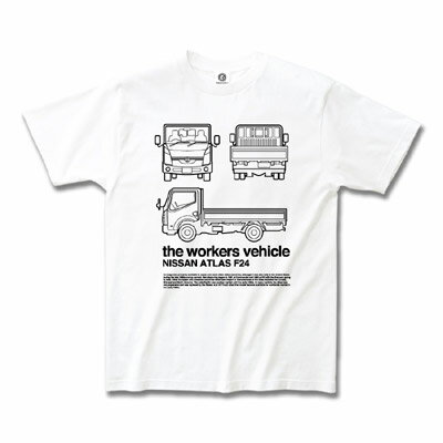 日産カスタムアパレルプロジェクト アトラス the Workers vehicle Tシャツ ホワイト メンズ ファッション tシャツ トップス 半袖 かっこいい おしゃれ 白 春夏 春服 夏服 父の日 プレゼント モ…