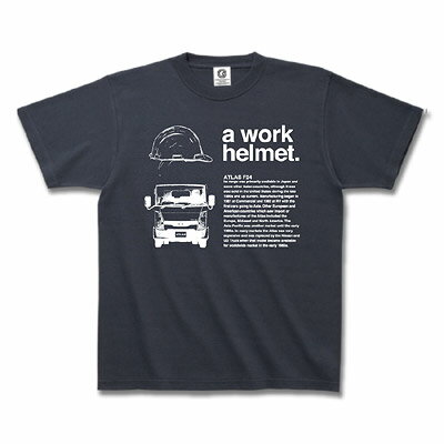 日産カスタムアパレルプロジェクト アトラス a work helmet. Tシャツ デニム メンズ ファッション tシャツ トップス 半袖 かっこいい おしゃれ 春夏 春服 夏服 父の日 プレゼント モーターマガ…