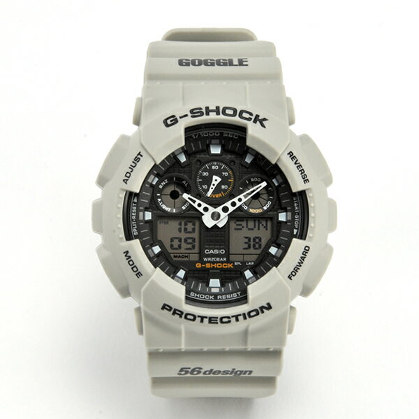 NEWカラー、「デザートベージュシリーズ」のスペシャルモデル。CASIO × 56design × GOGGLE カシオG-SHOCK 「Desert Beige Series」 GA-100 限定モデル