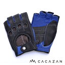 【送料無料】カカザン ドライビンググローブ CACAZAN DDR-071R ブラック ブルー