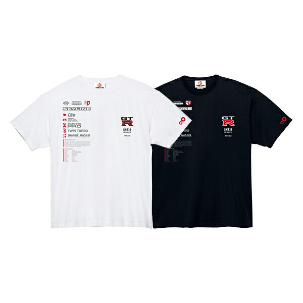 楽天モーターマガジン Web Shopスカイライン GT-R R34 ファンクショナル Tシャツ ver.A