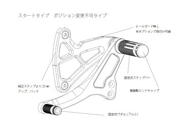 YAMAHA YZF-R1 (09-14）Valter Moto (バルターモト）バックステップスタートタイプ　ポジション固定