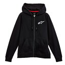 alpinestars / ApCX^[Y p[J[ WOMENS AGELESS CHEST HOODIE p[J[ 10 BLACK S~M 1232-51800 fB[X p