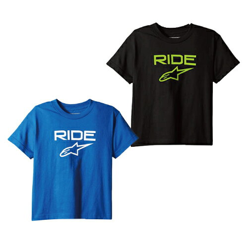 乐天商城 - alpinestars / アルパインスターズ Tシャツ KID'S RIDE 2.0 TEE 1060 BLACK GREEN 7920 ROYAL WHITE XS~L 3038-72010 キッズ 子供用