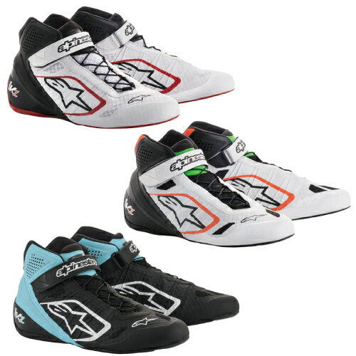 alpinestars / アルパインスターズ カート用レーシングシューズ TECH-1 KZ SHOES 213 WHITE BLACK RED 2146 WHITE BLACK ORANGE FLUO GREEN FLUO 1076 BLACK TURQUOISE US2.5-US7.5-US9 2713018