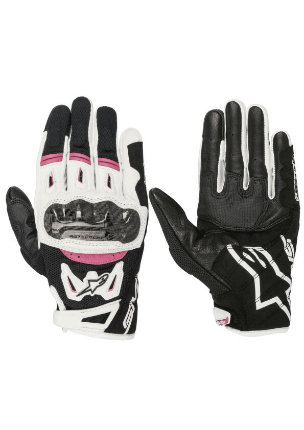 alpinestars / アルパインスターズ バイク用レザーグローブ STELLA SMX-2 AIR CARBON V2 GLOVEバイク用グローブ 3517717女性用 レディース 通気性井のいいパンチング加工 カーボンナックル