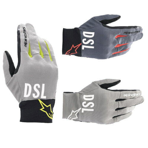 alpinestars × DIESEL コラボレーションモデル AS-DSL SHOTARO GLOVE 夏用 925 LIGHT GRAY YELLOW FLUO 1433 ANTHRACITE BRIGHT RED 9201 ASH GRAY BLACK S~3XL 3567421