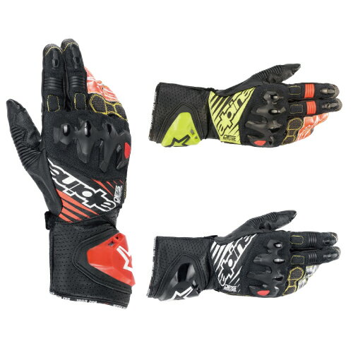 alpinestars / アルパインスターズ バイク用レーシンググローブ GP TECH V2 GLOVES サーキット用レザーグローブ 12 BLACK WHITE 1231 BLACK WHITE RED FLUO 1503 BLACK YELLOW FLUO WHITE RED FLUO S~3XL 3556622