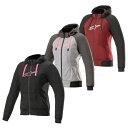 alpinestars / アルパインスターズ レディースバイクジャケット STELLA CHROME SPORT HOODIE ジャケット 3052 JASPER RED BLACK WHITE 9169 MELANGE GRAY TAR DIVA PINK 1039 BLACK FUCHSIA S~XXL 4210920 女性用 バイク用