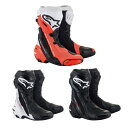 alpinestars / アルパインスターズ バイク用レーシングブーツ SUPERTECH-R v2 VENTEDBOOTS 124 BLACK WHITE RED FLUO 10 BLACK 12 BLACK WHITE EUR39~48 2220121