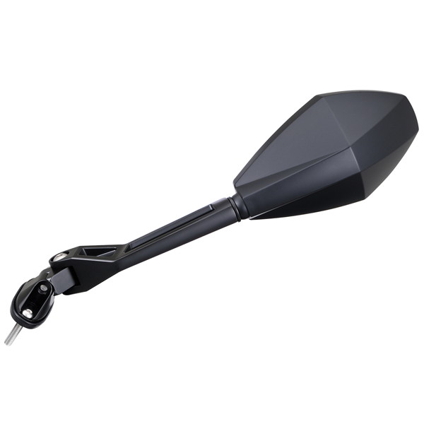 デイトナ 16945 ハイビジミラー バイク用 カウルミラー 左専用 片側1本入り 軽量 広角 6mmボルト 取付ピッチ26-54mm 新保安基準適合 ダイヤモンド ロング