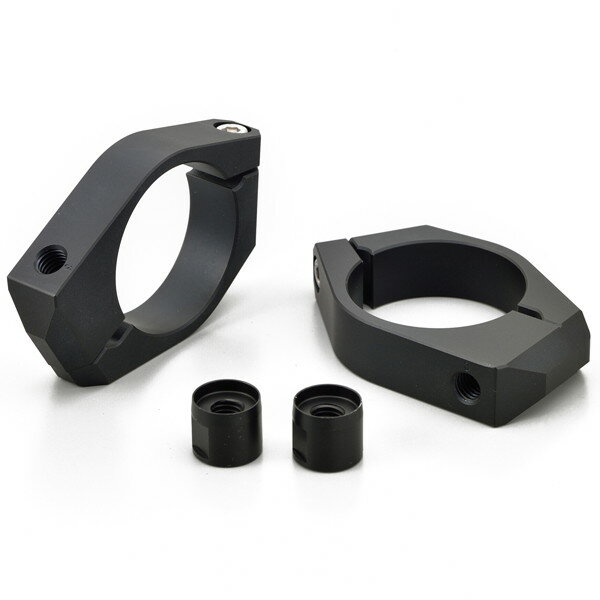 デイトナ 19270 バイク用 ウインカーステー 43mmフォーククランプ 取付穴8mm 配線逃がし加工 D-Light専用ナット付属 ウインカーブラケット 左右セット