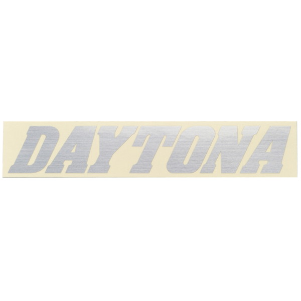 Rakuten - デイトナ 21228 バイク ステッカー ブランドロゴ DAYTONA 抜き文字 155×30mm ヘアラインシルバー