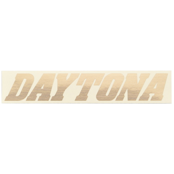 Rakuten - デイトナ 21229 バイク ステッカー ブランドロゴ DAYTONA 抜き文字 155×30mm ヘアラインゴールド
