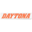デイトナ 21265 バイク ステッカー ブランドロゴ DAYTONA 角型 250×50mm 白/オレンジ文字(2)