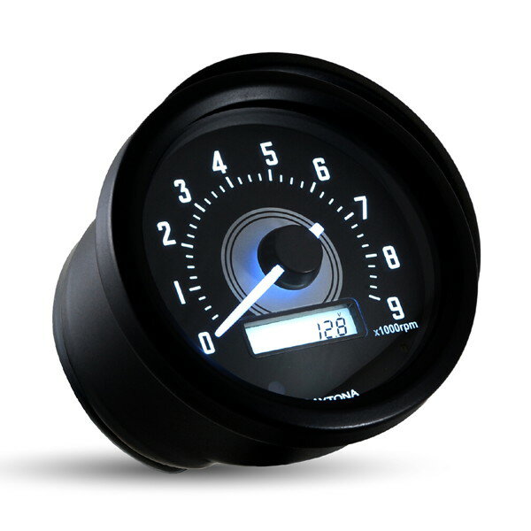 デイトナ 21943 VELONA (ヴェローナ) バイク用 電気式 タコメーター GB350(21) ブラックボディ/ホワイ..