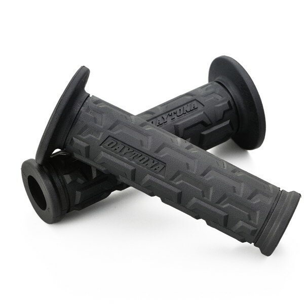 Rakuten - デイトナ 25180 グリッピーグリップ バイク用 グリップ ハンドル径φ22.2用 122mm エンド貫通 GG-D-GROUND ブラック