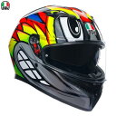 AGV K3 JIST Asian Fit - BIRDY 2.0 GREY/YELLOW/RED