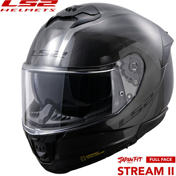 乐天商城 - LS2 STREAMII 多機能フルフェイスヘルメット JAPAN FITモデル TITANIUM