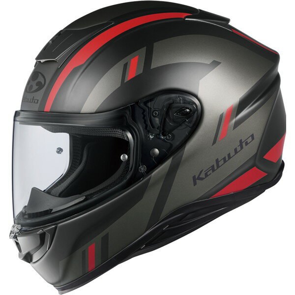 OGK KABUTO Aeroblade 6 DYNA（エアロブレード6 ダイナ） フラットブラックレッド L（59-60cm） フルフェイスヘルメット OGKカブト