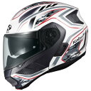 OGK KABUTO RYUKI ENERGY(リュウキ エナジー) システムヘルメット【ホワイトレッド L(59-60cm)サイズ】 システムヘルメット(2)
