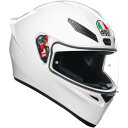 AGV(エージーブイ) バイクヘルメット フルフェイス K1 S WHITE (ホワイト) XLサイズ (61-62cm) 18394007028-XL