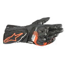 アルパインスターズ SP-8 v3 LEATHER GLOVE レザーグローブ 35583211030-BLACK-RED-FLUO(2)