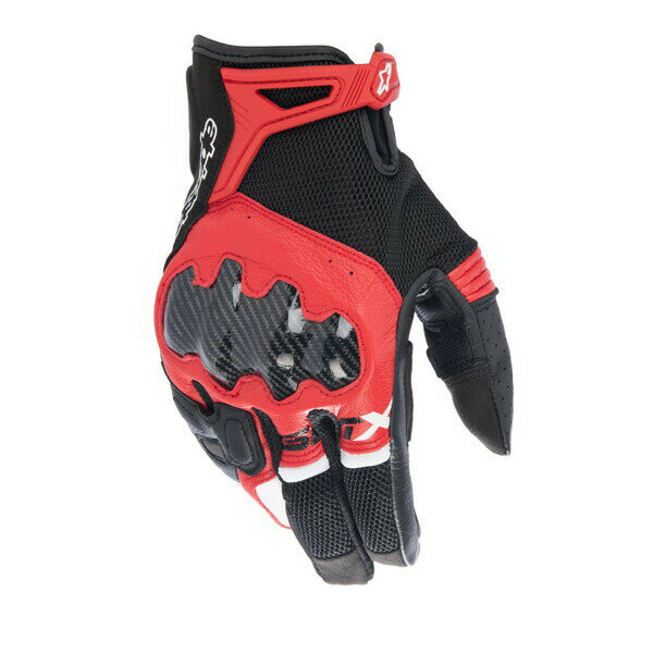 アルパインスターズ SMX-R GLOVE ライディング メッシュ グローブ (1342 BLACK BRIGHT RED WHITE) 3567222