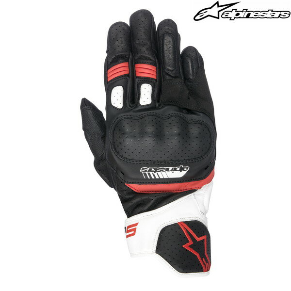 alpinestars SP-5 LEATHER GLOVE 3558517 レザーグローブ （BLACK/WHITE/RED）