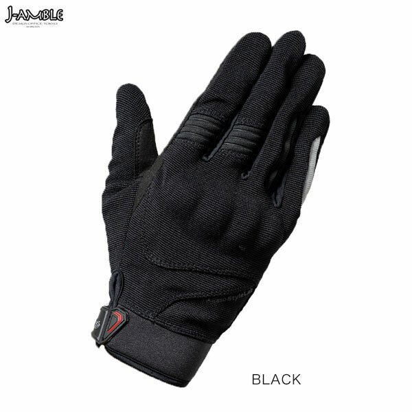 J-AMBLE RSG355 プロテクションメッシュグローブ RossoStyleLab(レディース) BLACK