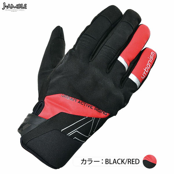 J-AMBLE UNG-244 アーバンプロテクトウィンターグローブ urbanism BLACK/RED