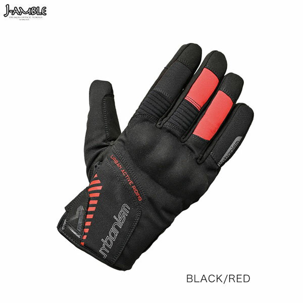 J-AMBLE UNG-254 アーバンプロテクトウィンターグローブ urbanism BLACK/RED