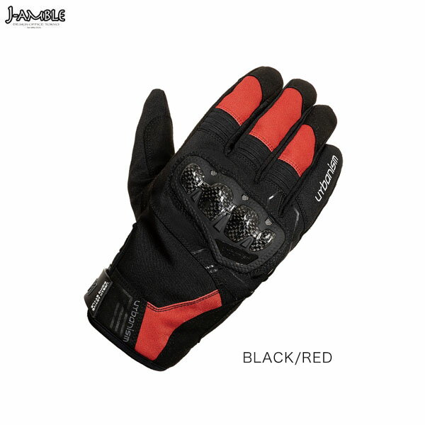 J-AMBLE UNG259 プロテクションウィンターグローブ urbanism BLACK/RED