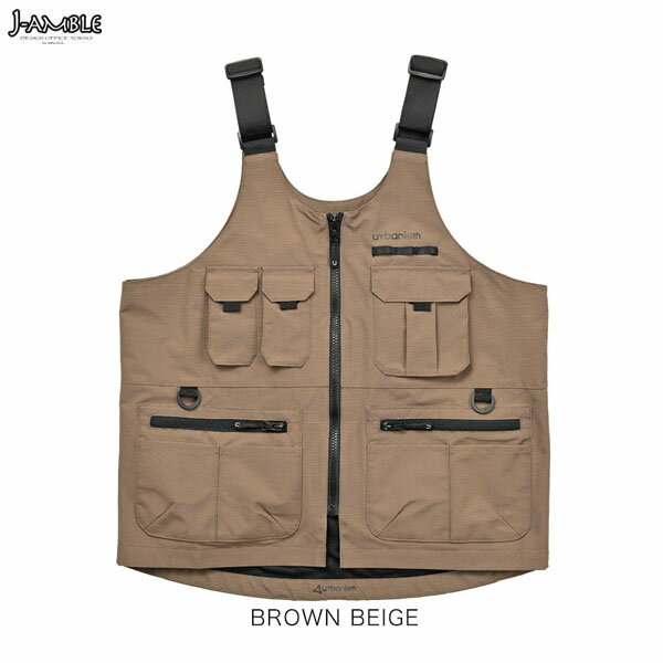 J-AMBLE UNJ-129 ライドギアベスト urbanism BROWN BEIGE