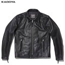 カドヤ(KADOYA) K'S LEATHER（ケーズレザー）バイク用 レザージャケット STREAM LINER ブラック 1195-0