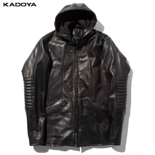 カドヤ(KADOYA) K'S LEATHER（ケーズレザー）バイク用 レザージャケット VERMILLION ブラック 1202-0