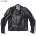 カドヤ(KADOYA) K'S LEATHER（ケーズレザー）バイク用 レザージャケット BRAWLER JAC-PL ブラック 1309-0