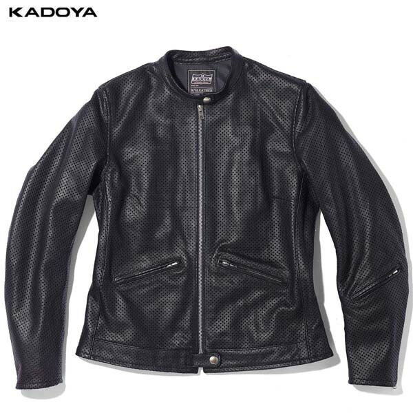 カドヤ(KADOYA) K'S LEATHER（ケーズレザー） バイク ジャケット PL-RAFF Lady ブラック 1311