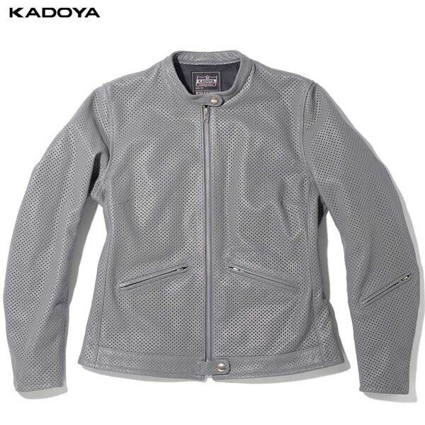 カドヤ(KADOYA) K'S LEATHER（ケーズレザー） バイク ジャケット PL-RAFF Lady グレー 1311