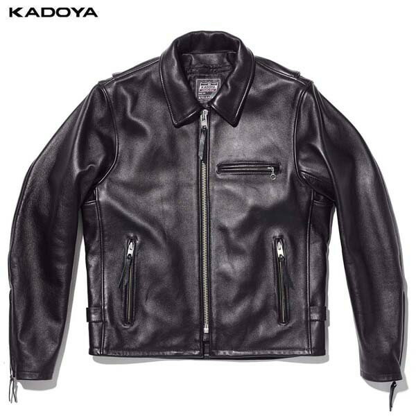 カドヤ(KADOYA) K'S LEATHER（ケーズレザー）バイク用 レザージャケット VNS-4 ブラック 1531-0
