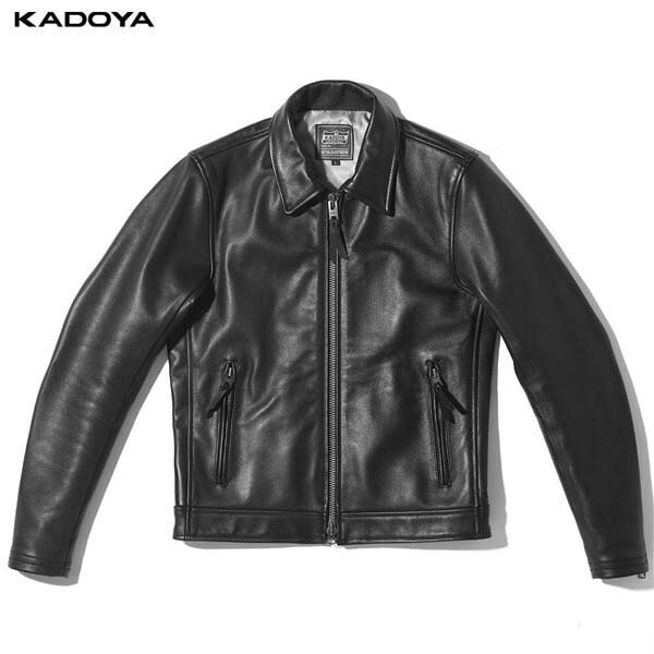 カドヤ(KADOYA) K'S LEATHER (ケーズレザー) バイク用 レザージャケット シングル TCR-2 ブラック 1642