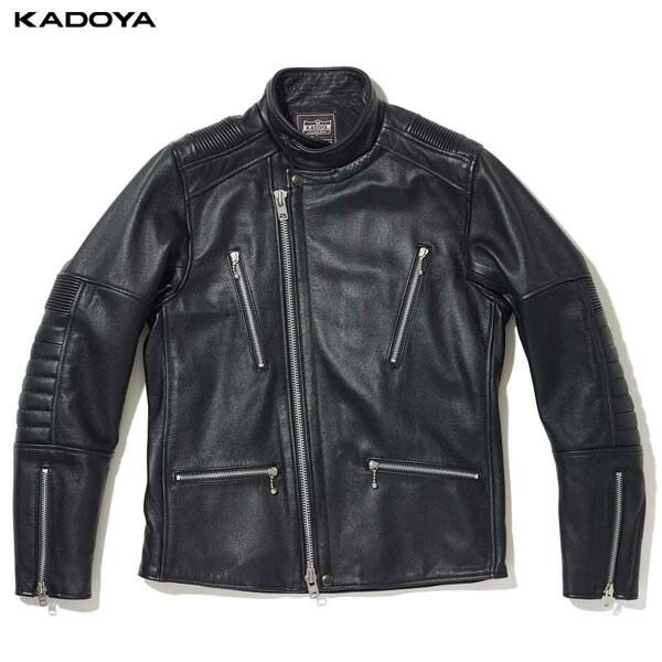 カドヤ(KADOYA) K'S LEATHER (ケーズレザー) バイク用 レザージャケット REP ブラック 1644