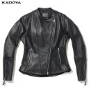 カドヤ(KADOYA) K'S LEATHER (ケーズレザー) バイク用 レザージャケット IROS ブラック 1645