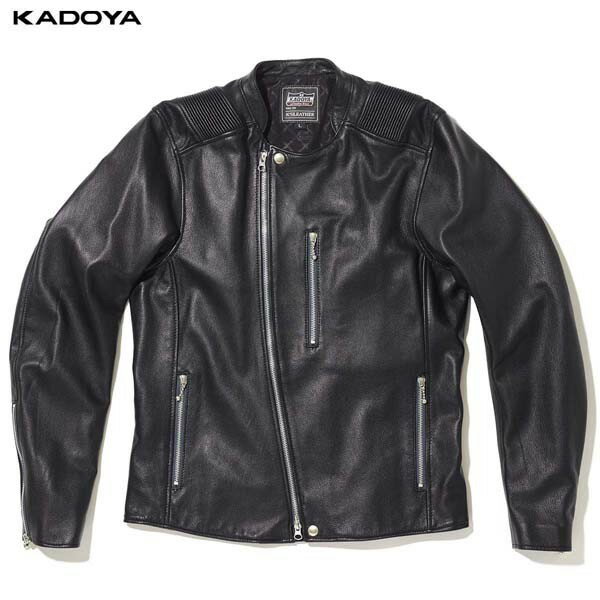 カドヤ(KADOYA) K'S LEATHER (ケーズレザー) バイク用 レザージャケット ATLAS-2 ブラック 1646
