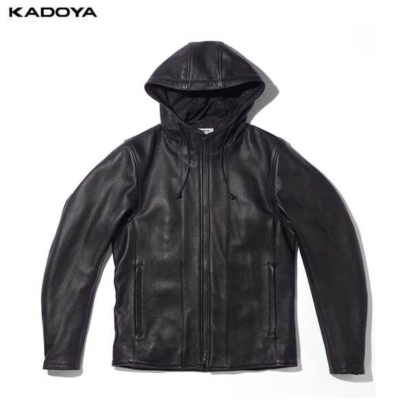 カドヤ(KADOYA) K'S LEATHER（ケーズレザー） バイク ジャケット RIDERS PARKA ブラック 1649 3L