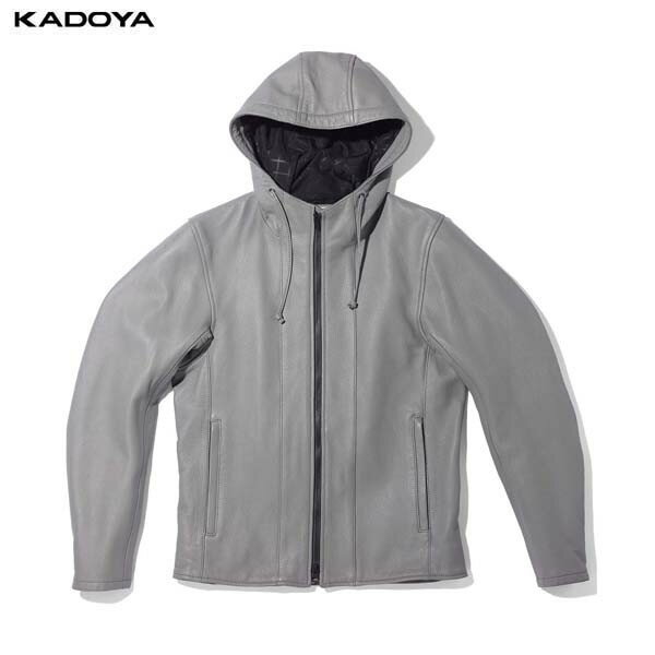 カドヤ(KADOYA) K'S LEATHER（ケーズレザー） バイク ジャケット RIDERS PARKA グレー 1649