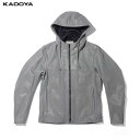 カドヤ(KADOYA) K'S LEATHER（ケーズレザー） バイク ジャケット RIDERS PARKA-PL グレー 1650 3L