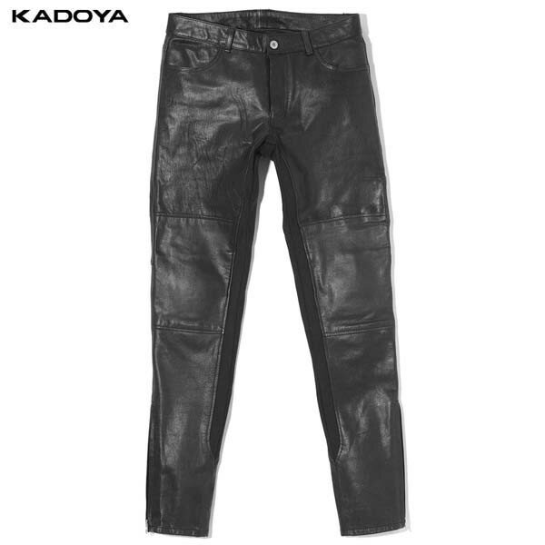 カドヤ(KADOYA) K'S LEATHER (ケーズレザー) バイク用 レザーパンツ LIGHT LEATHER PANTS (ライトレザーパンツ) ブラック 2277 レディース