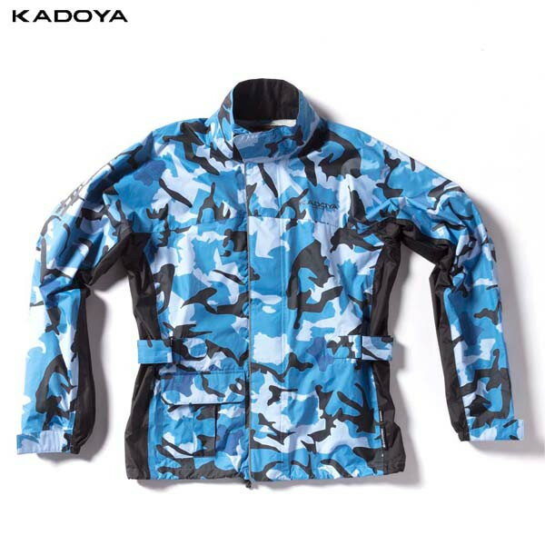 カドヤ(KADOYA) K'S LEATHER（ケーズレザー）バイク用 レインウエア K'S RAIN T-4 ブルー 6006-0